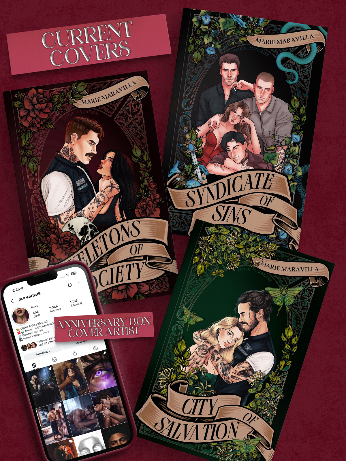 Anniversary Box featuring Marie Maravilla's Toxic Paradise Series